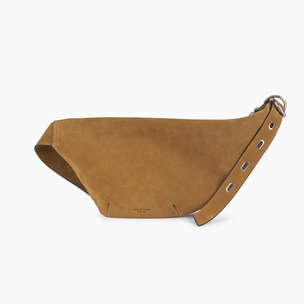 Rag & Bone Golden Brown Sand Suede Petra Sling Bag